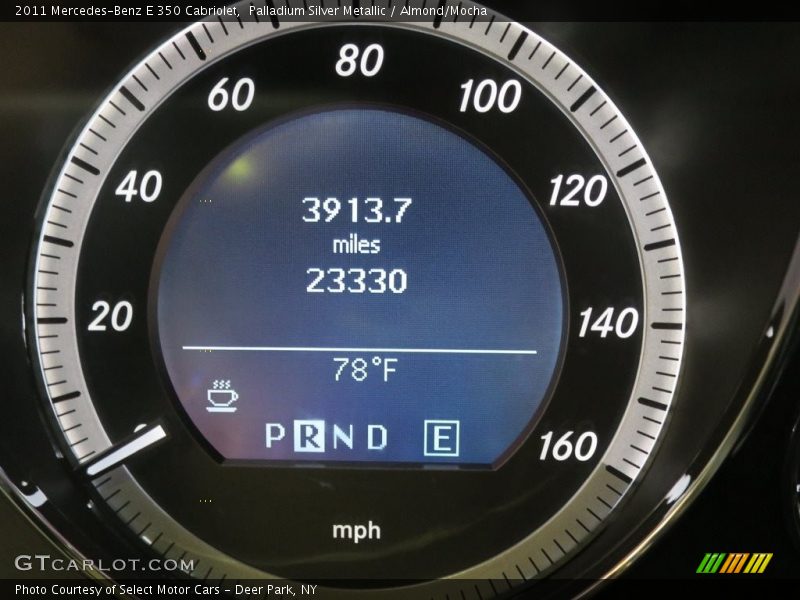 Palladium Silver Metallic / Almond/Mocha 2011 Mercedes-Benz E 350 Cabriolet