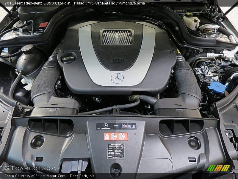 Palladium Silver Metallic / Almond/Mocha 2011 Mercedes-Benz E 350 Cabriolet