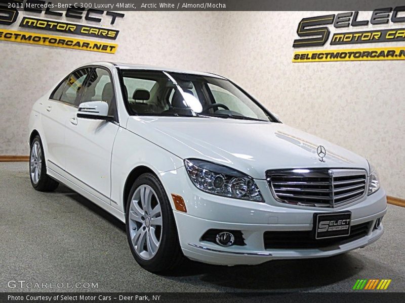 Arctic White / Almond/Mocha 2011 Mercedes-Benz C 300 Luxury 4Matic