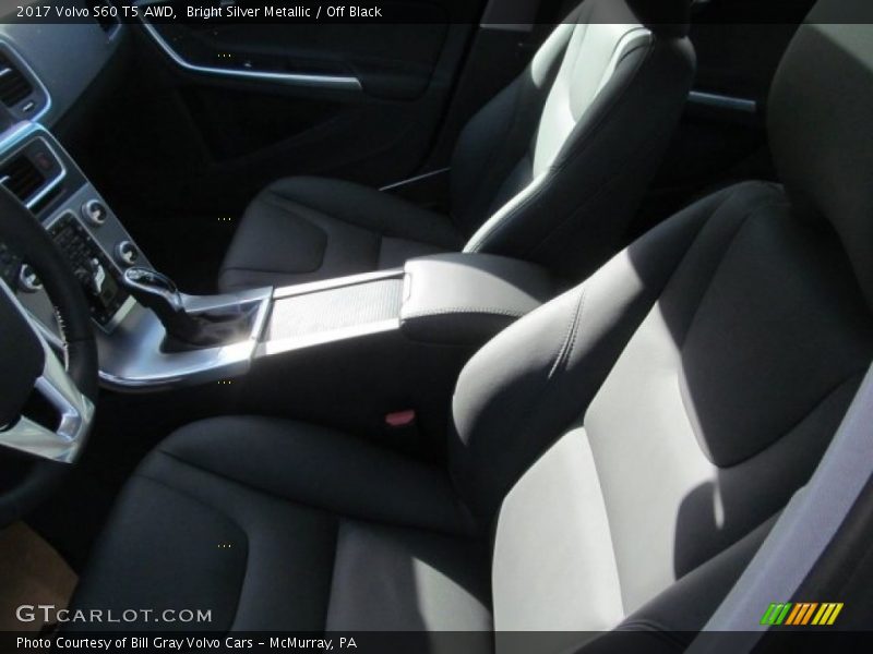 Bright Silver Metallic / Off Black 2017 Volvo S60 T5 AWD