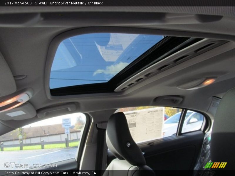 Bright Silver Metallic / Off Black 2017 Volvo S60 T5 AWD