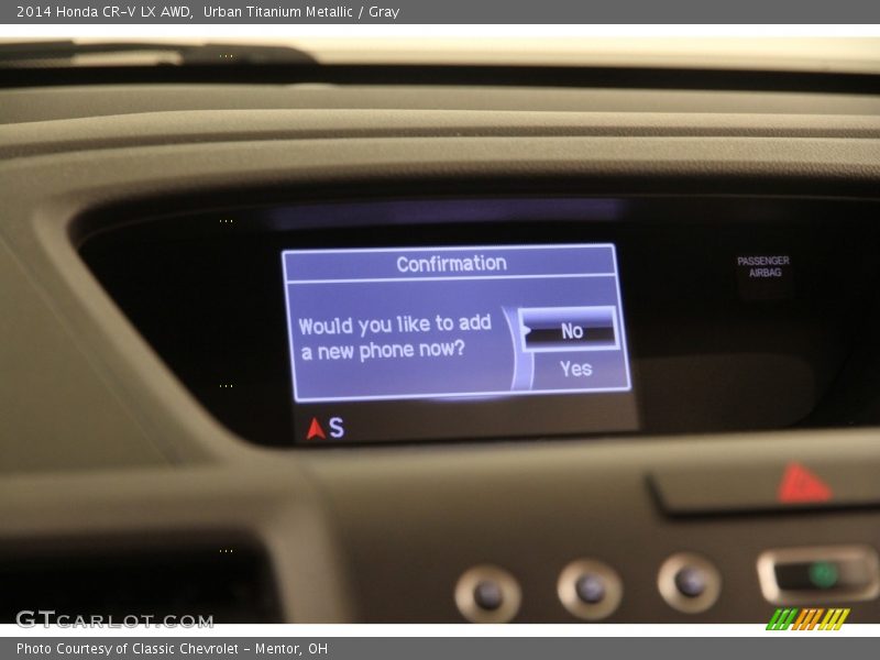 Urban Titanium Metallic / Gray 2014 Honda CR-V LX AWD