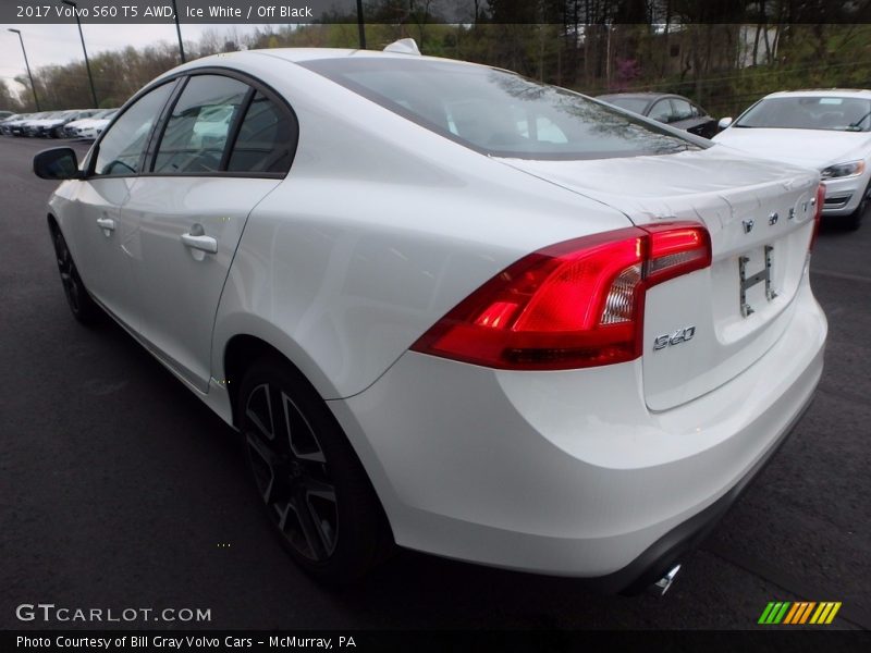 Ice White / Off Black 2017 Volvo S60 T5 AWD