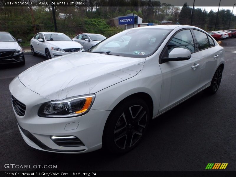 Ice White / Off Black 2017 Volvo S60 T5 AWD