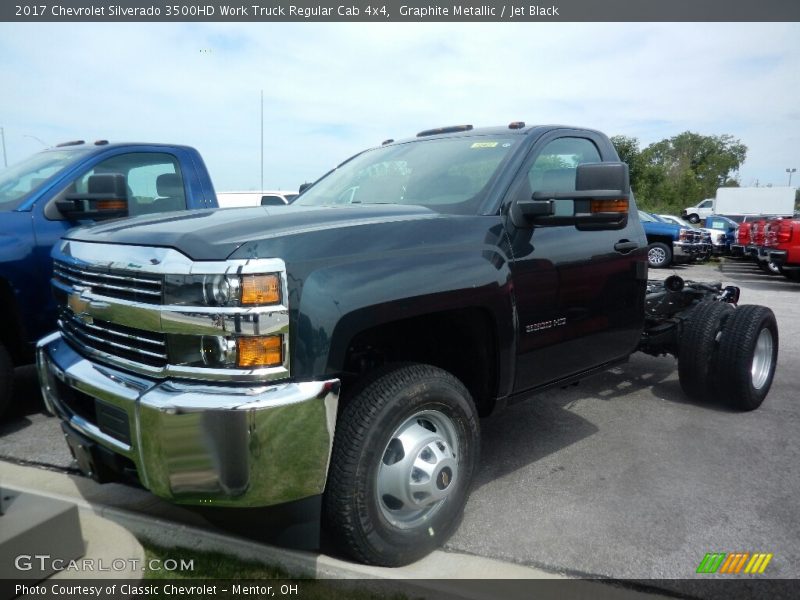 Graphite Metallic / Jet Black 2017 Chevrolet Silverado 3500HD Work Truck Regular Cab 4x4