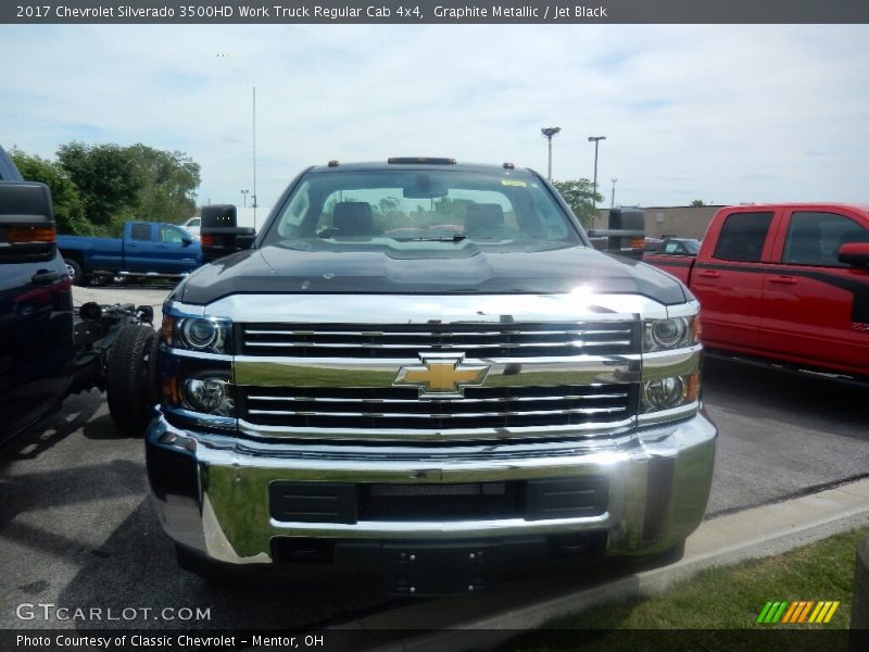 Graphite Metallic / Jet Black 2017 Chevrolet Silverado 3500HD Work Truck Regular Cab 4x4