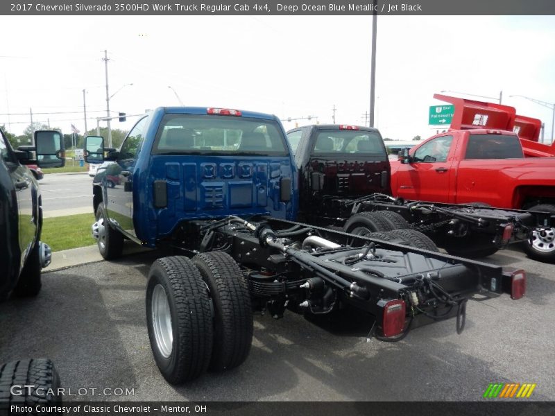 Deep Ocean Blue Metallic / Jet Black 2017 Chevrolet Silverado 3500HD Work Truck Regular Cab 4x4