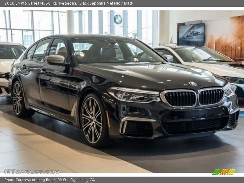Front 3/4 View of 2018 5 Series M550i xDrive Sedan