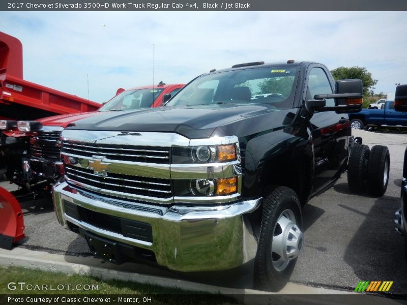 Black / Jet Black 2017 Chevrolet Silverado 3500HD Work Truck Regular Cab 4x4