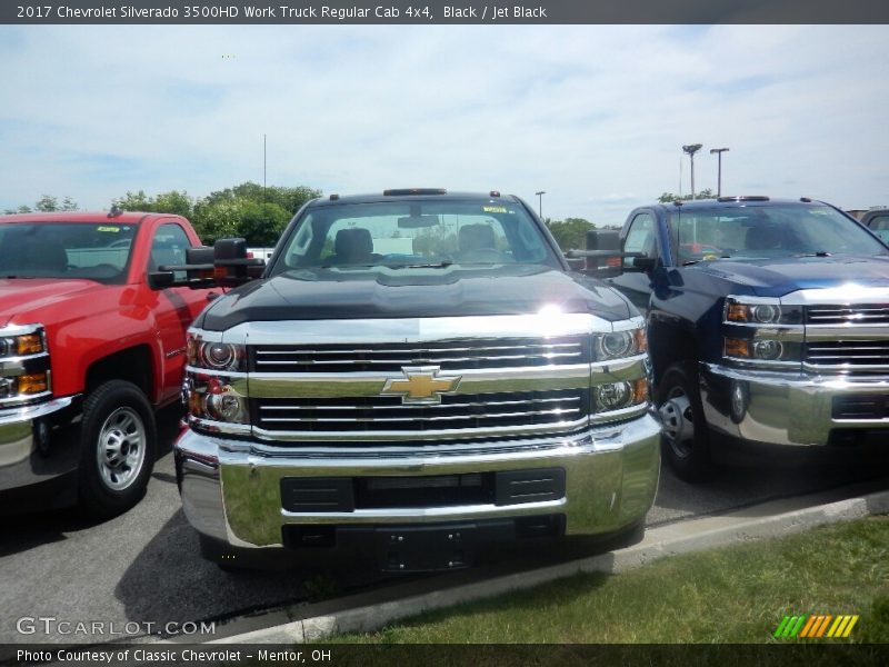 Black / Jet Black 2017 Chevrolet Silverado 3500HD Work Truck Regular Cab 4x4