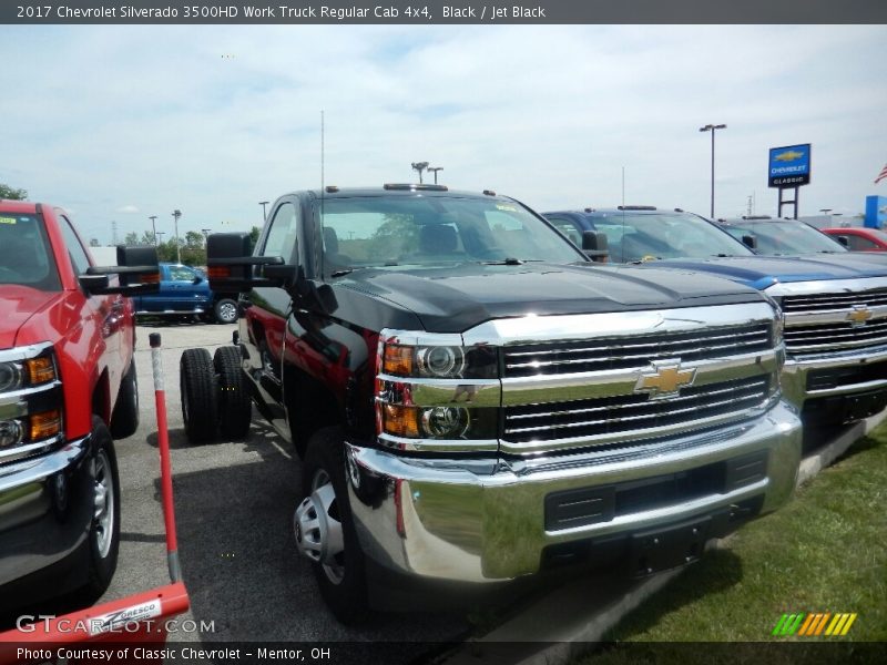 Black / Jet Black 2017 Chevrolet Silverado 3500HD Work Truck Regular Cab 4x4