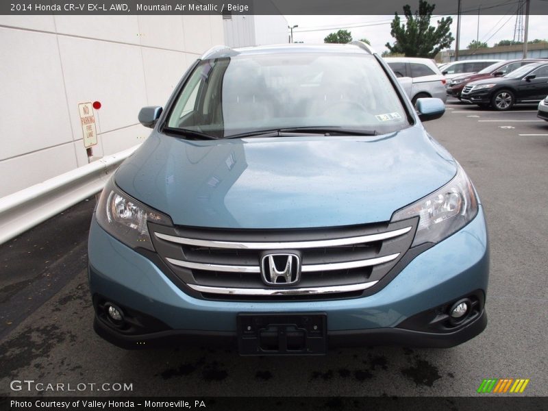 Mountain Air Metallic / Beige 2014 Honda CR-V EX-L AWD