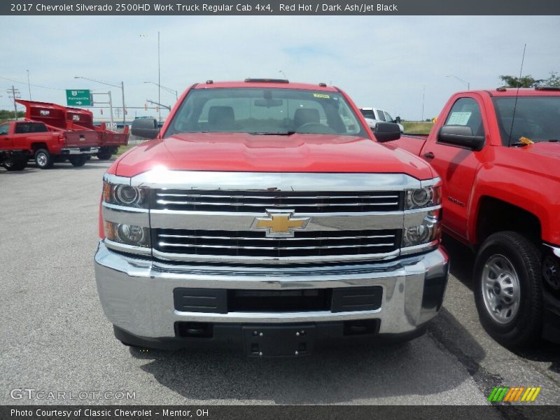 Red Hot / Dark Ash/Jet Black 2017 Chevrolet Silverado 2500HD Work Truck Regular Cab 4x4
