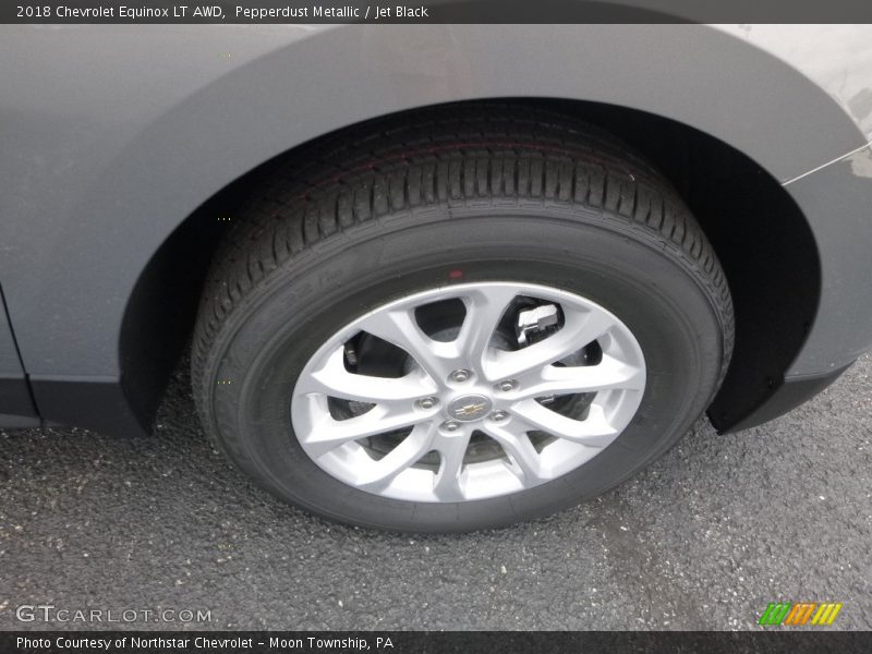 Pepperdust Metallic / Jet Black 2018 Chevrolet Equinox LT AWD