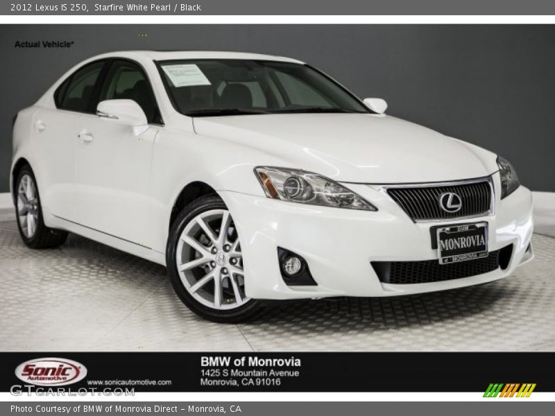 Starfire White Pearl / Black 2012 Lexus IS 250