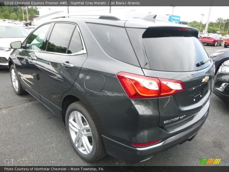 Nightfall Gray Metallic / Jet Black/­Brandy 2018 Chevrolet Equinox Premier AWD