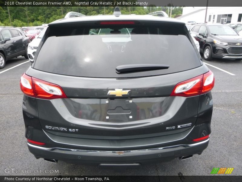 Nightfall Gray Metallic / Jet Black/­Brandy 2018 Chevrolet Equinox Premier AWD