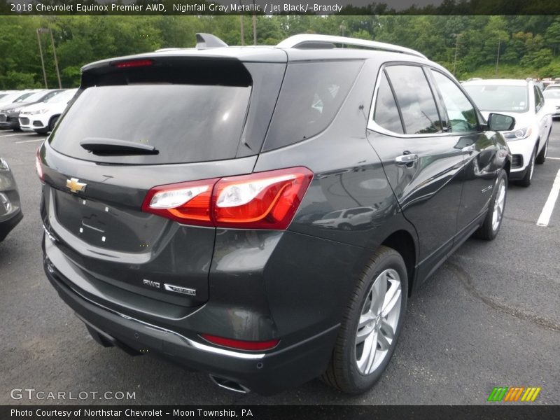 Nightfall Gray Metallic / Jet Black/­Brandy 2018 Chevrolet Equinox Premier AWD