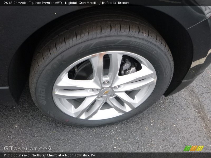 Nightfall Gray Metallic / Jet Black/­Brandy 2018 Chevrolet Equinox Premier AWD