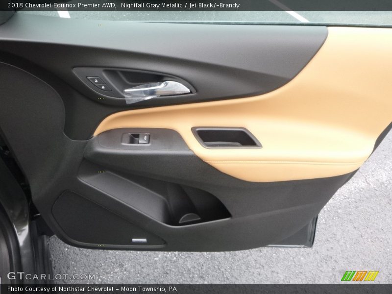 Nightfall Gray Metallic / Jet Black/­Brandy 2018 Chevrolet Equinox Premier AWD