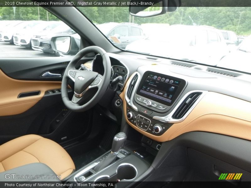 Nightfall Gray Metallic / Jet Black/­Brandy 2018 Chevrolet Equinox Premier AWD