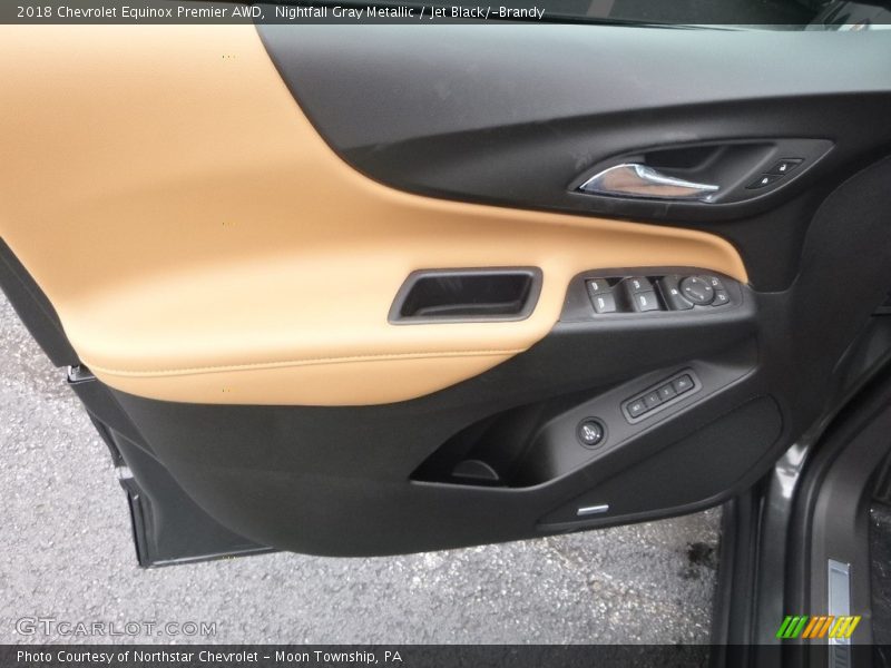 Nightfall Gray Metallic / Jet Black/­Brandy 2018 Chevrolet Equinox Premier AWD