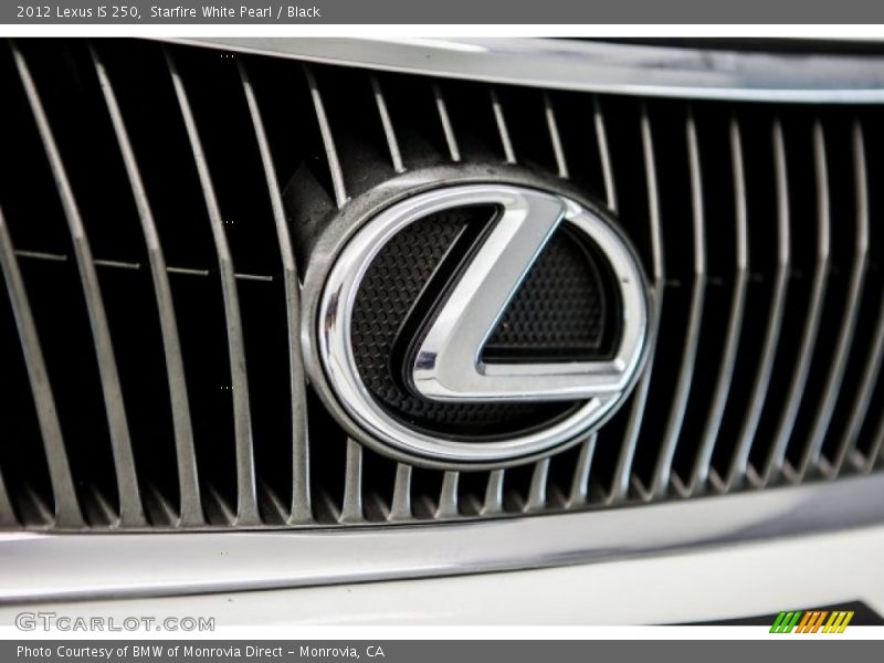 Starfire White Pearl / Black 2012 Lexus IS 250