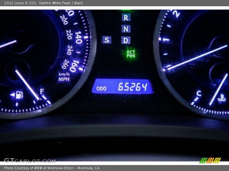 Starfire White Pearl / Black 2012 Lexus IS 250