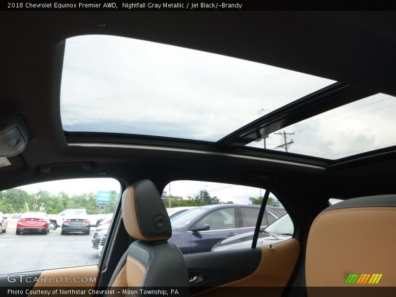 Nightfall Gray Metallic / Jet Black/­Brandy 2018 Chevrolet Equinox Premier AWD