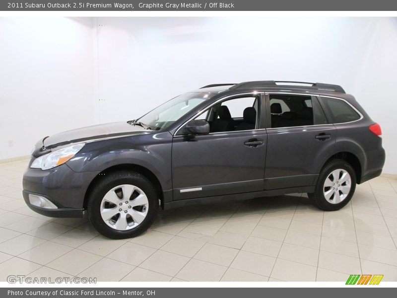 Graphite Gray Metallic / Off Black 2011 Subaru Outback 2.5i Premium Wagon