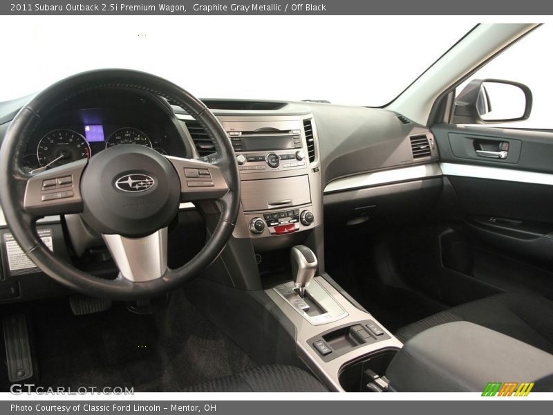 Graphite Gray Metallic / Off Black 2011 Subaru Outback 2.5i Premium Wagon