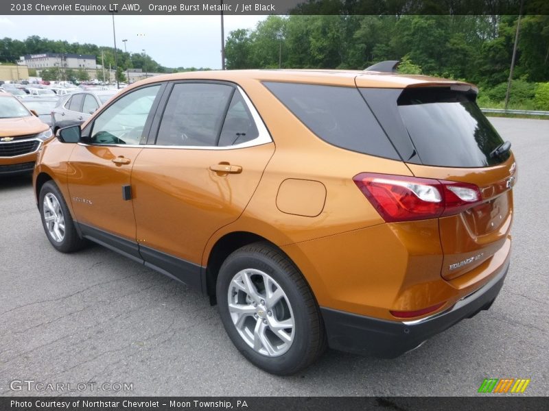 Orange Burst Metallic / Jet Black 2018 Chevrolet Equinox LT AWD