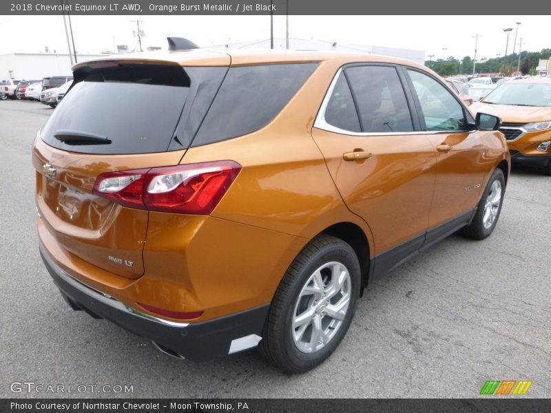 Orange Burst Metallic / Jet Black 2018 Chevrolet Equinox LT AWD