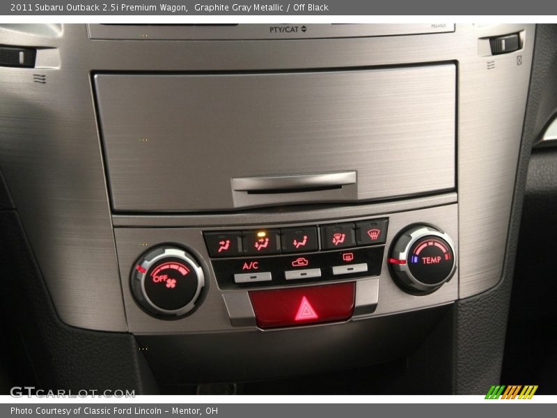 Graphite Gray Metallic / Off Black 2011 Subaru Outback 2.5i Premium Wagon