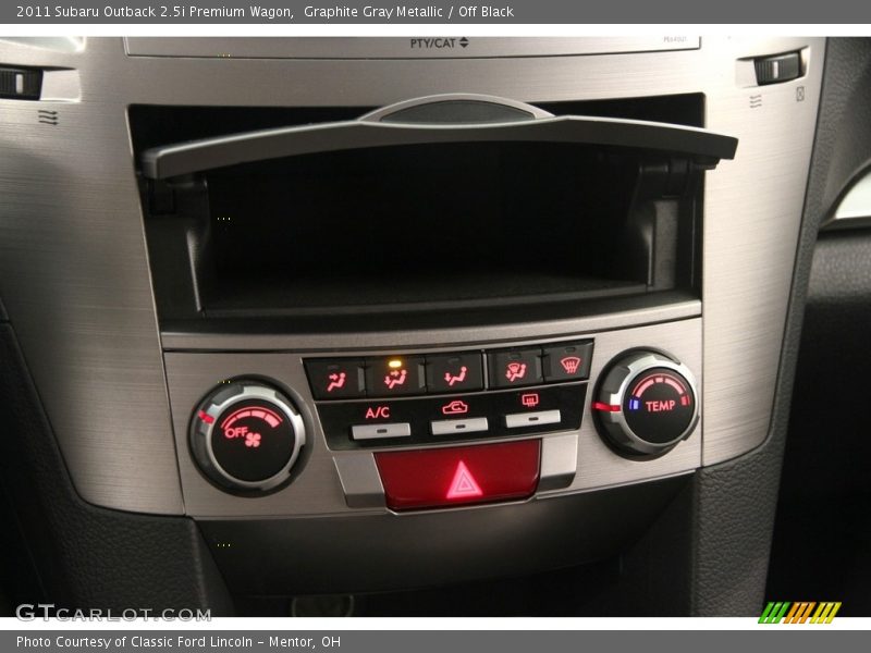 Graphite Gray Metallic / Off Black 2011 Subaru Outback 2.5i Premium Wagon