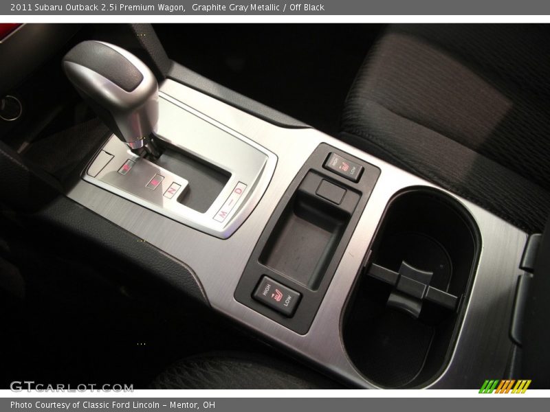 Graphite Gray Metallic / Off Black 2011 Subaru Outback 2.5i Premium Wagon