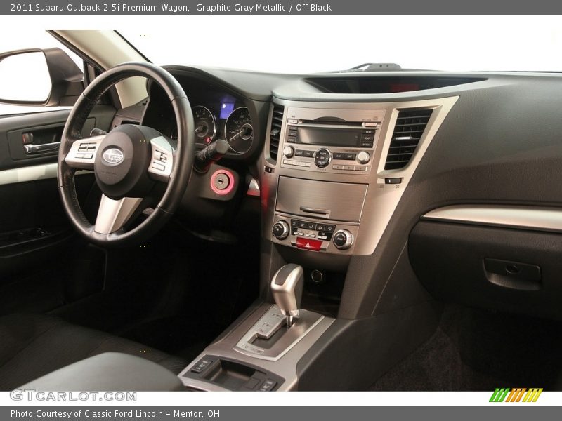 Graphite Gray Metallic / Off Black 2011 Subaru Outback 2.5i Premium Wagon