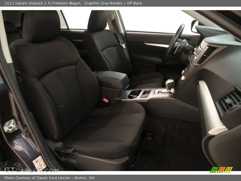 Graphite Gray Metallic / Off Black 2011 Subaru Outback 2.5i Premium Wagon