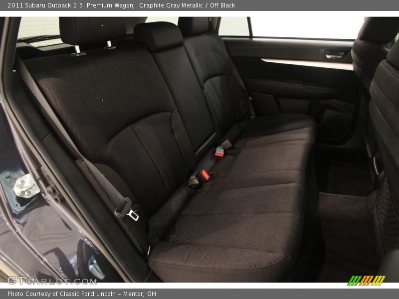 Graphite Gray Metallic / Off Black 2011 Subaru Outback 2.5i Premium Wagon