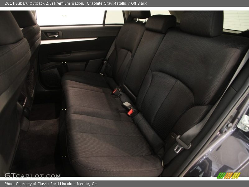 Graphite Gray Metallic / Off Black 2011 Subaru Outback 2.5i Premium Wagon