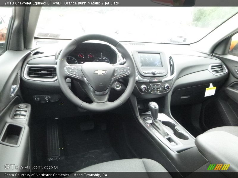 Orange Burst Metallic / Jet Black 2018 Chevrolet Equinox LT AWD