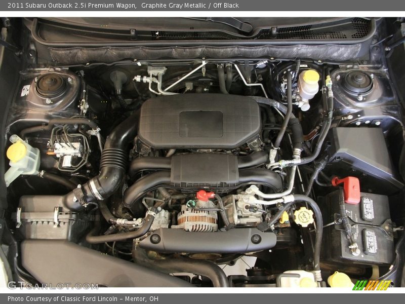 Graphite Gray Metallic / Off Black 2011 Subaru Outback 2.5i Premium Wagon