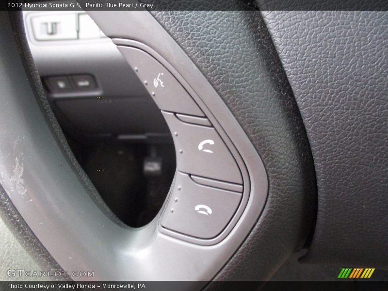 Pacific Blue Pearl / Gray 2012 Hyundai Sonata GLS
