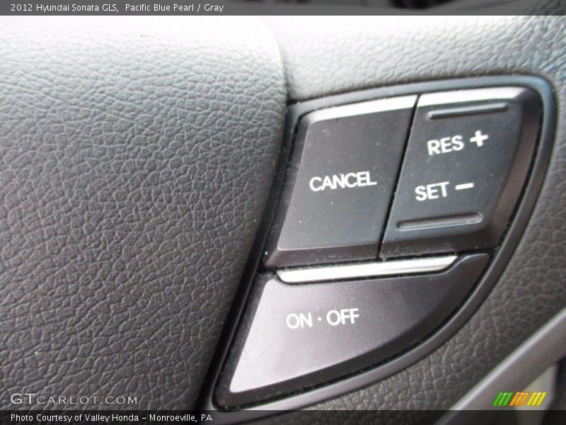 Pacific Blue Pearl / Gray 2012 Hyundai Sonata GLS