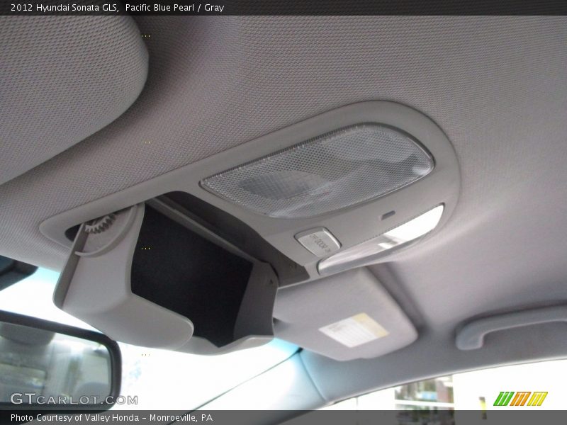 Pacific Blue Pearl / Gray 2012 Hyundai Sonata GLS