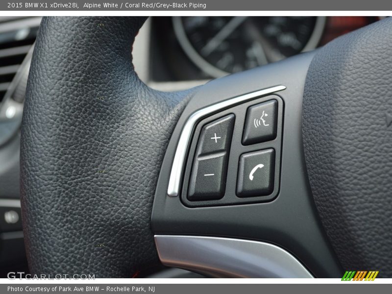Alpine White / Coral Red/Grey-Black Piping 2015 BMW X1 xDrive28i