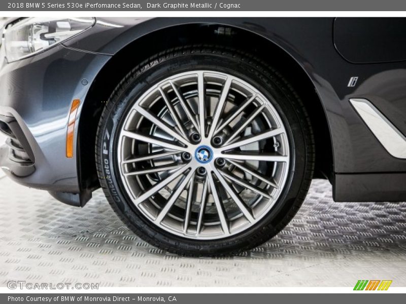 Dark Graphite Metallic / Cognac 2018 BMW 5 Series 530e iPerfomance Sedan