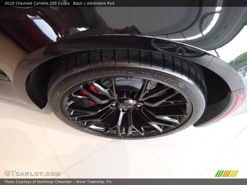Black / Adrenaline Red 2018 Chevrolet Corvette Z06 Coupe