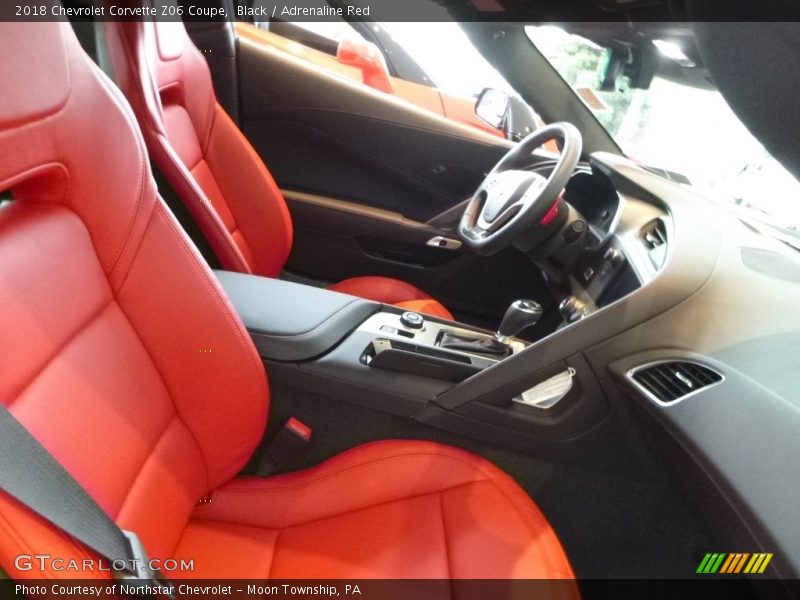 Black / Adrenaline Red 2018 Chevrolet Corvette Z06 Coupe