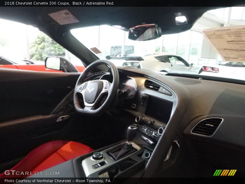 Black / Adrenaline Red 2018 Chevrolet Corvette Z06 Coupe